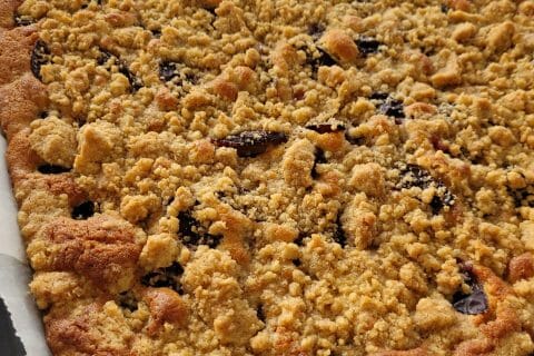 Cliquez pour zoomer ! Crumb cake aux prunes Thermomix par cflo68🐞