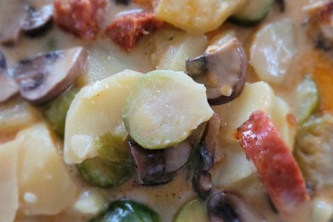 Cliquez pour zoomer ! Gratin de choux de Bruxelles au comté Thermomix par cflo68🐞