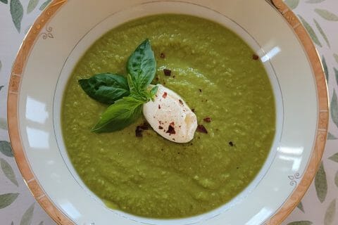 Cliquez pour zoomer ! Velouté glacé de petits pois à la menthe Thermomix par cflo68🐞