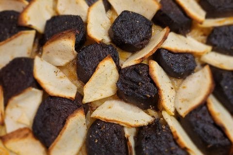 Cliquez pour zoomer ! Tarte au boudin noir et aux pommes Thermomix par cflo68🐞