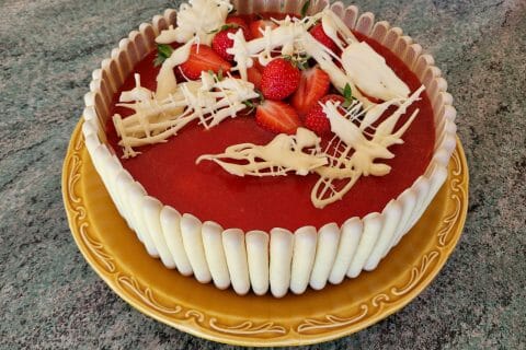 Cliquez pour zoomer ! Bavarois aux fraises Thermomix par cflo68🐞