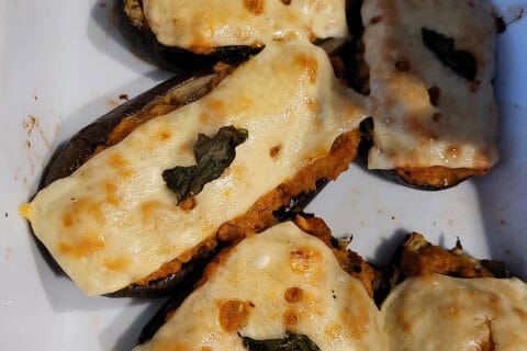Cliquez pour zoomer ! Aubergines farcies au thon Thermomix par cflo68🐞