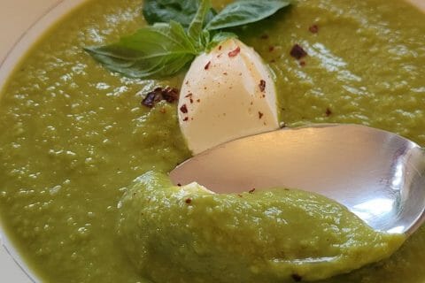 Cliquez pour zoomer ! Velouté glacé de petits pois à la menthe Thermomix par cflo68🐞