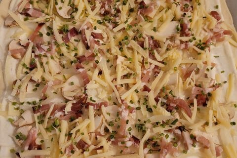 Cliquez pour zoomer ! Tarte flambée rapide au saumon fumé Thermomix par cflo68🐞