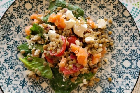 Cliquez pour zoomer ! Salade de lentilles à la grecque Thermomix par cflo68🐞