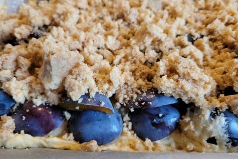 Cliquez pour zoomer ! Crumb cake aux prunes Thermomix par cflo68🐞