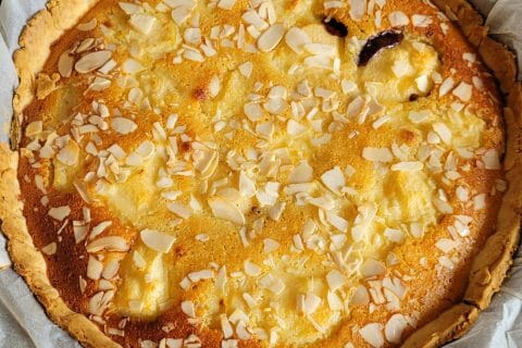 Cliquez pour zoomer ! Tarte aux poires sur lit de chocolat Thermomix par cflo68🐞