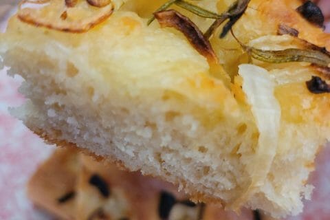 Cliquez pour zoomer ! Focaccia aux oignons Thermomix par cflo68🐞