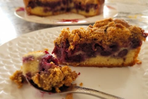 Cliquez pour zoomer ! Crumb cake framboises Thermomix par cflo68🐞