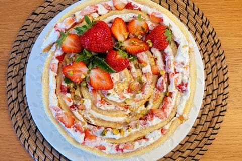 Cliquez pour zoomer ! Fraisier roulé Thermomix par cflo68🐞