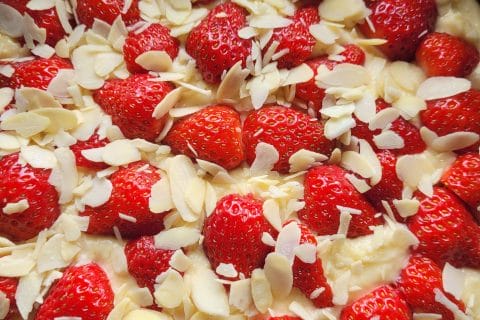 Cliquez pour zoomer ! Gâteau amandes et fruits rouges Thermomix par cflo68🐞