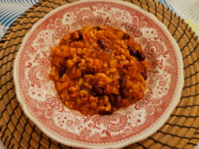 Cliquez pour zoomer ! Soupe aux haricots rouges et coquillettes Thermomix par cflo68🐞