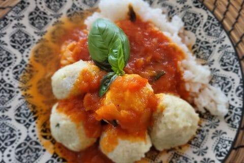 Cliquez pour zoomer ! Boulettes de ricotta sauce tomate Thermomix par cflo68🐞