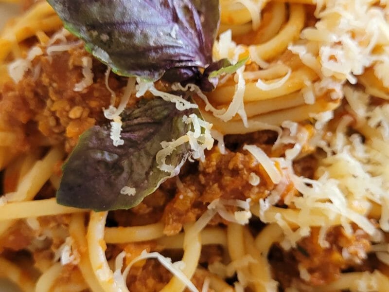 Cliquez pour zoomer ! Spaghettis bolognaise Thermomix par cflo68🐞