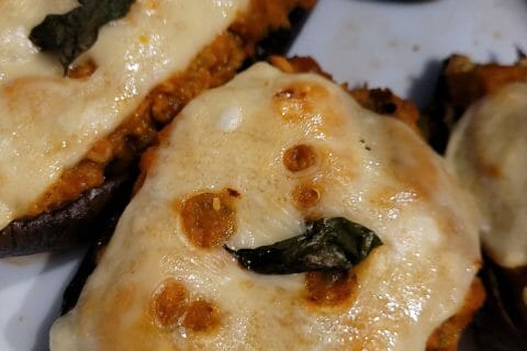 Cliquez pour zoomer ! Aubergines farcies au thon Thermomix par cflo68🐞
