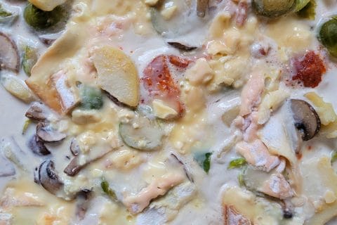 Cliquez pour zoomer ! Gratin de choux de Bruxelles au comté Thermomix par cflo68🐞