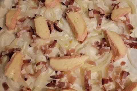 Cliquez pour zoomer ! Tarte flambée rapide au saumon fumé Thermomix par cflo68🐞