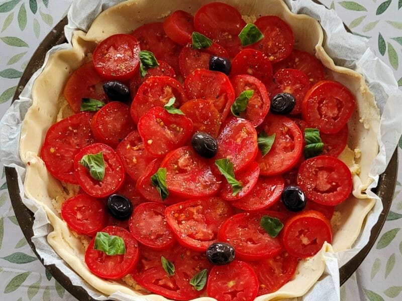 Cliquez pour zoomer ! Tarte tomates et amandes Thermomix par cflo68🐞