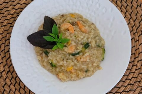 Cliquez pour zoomer ! Risotto courgettes et crevettes Thermomix par cflo68🐞
