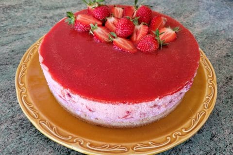 Cliquez pour zoomer ! Bavarois aux fraises Thermomix par cflo68🐞
