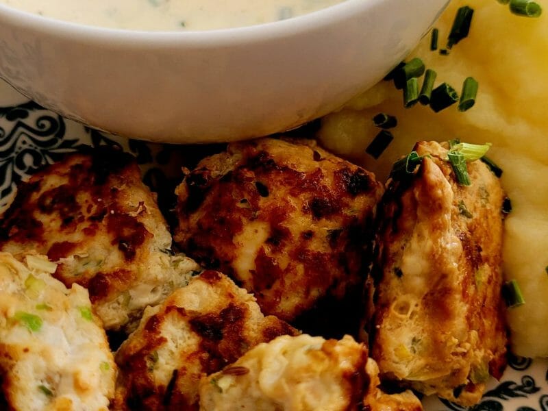 Cliquez pour zoomer ! Boulettes de dinde, courgettes et cumin Thermomix par cflo68🐞