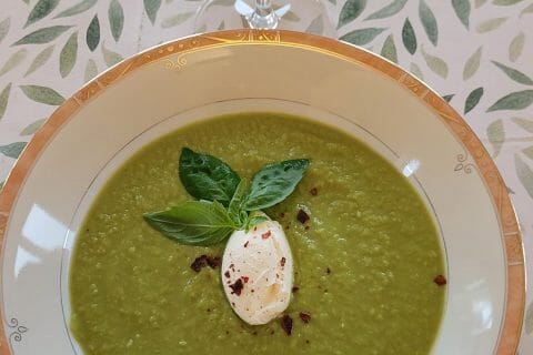 Cliquez pour zoomer ! Velouté glacé de petits pois à la menthe Thermomix par cflo68🐞