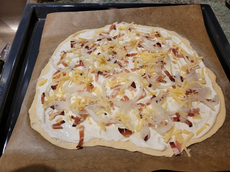 Cliquez pour zoomer ! Flammekueche traditionnelle Thermomix par cflo68🐞