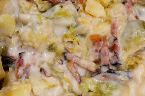 Cliquez pour zoomer ! Gratin de choux de Bruxelles au comté Thermomix par cflo68🐞