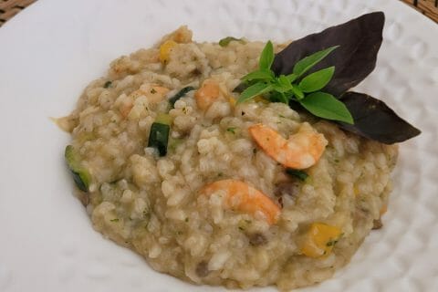 Cliquez pour zoomer ! Risotto courgettes et crevettes Thermomix par cflo68🐞