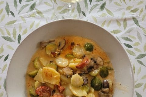 Cliquez pour zoomer ! Gratin de choux de Bruxelles au comté Thermomix par cflo68🐞