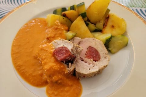 Cliquez pour zoomer ! Filet mignon au chorizo Thermomix par cflo68🐞