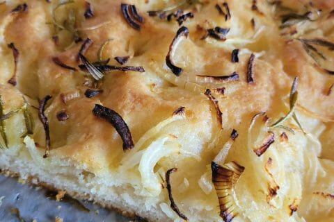 Cliquez pour zoomer ! Focaccia aux oignons Thermomix par cflo68🐞