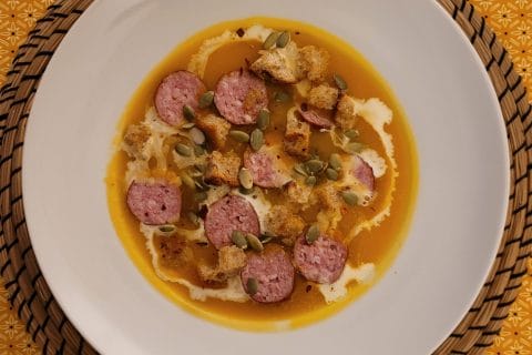 Cliquez pour zoomer ! Crème de butternut à la Morteau Thermomix par cflo68🐞