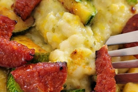 Cliquez pour zoomer ! Farfalle à la crème de courgettes Thermomix par cflo68🐞