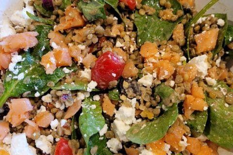 Cliquez pour zoomer ! Salade de lentilles à la grecque Thermomix par cflo68🐞