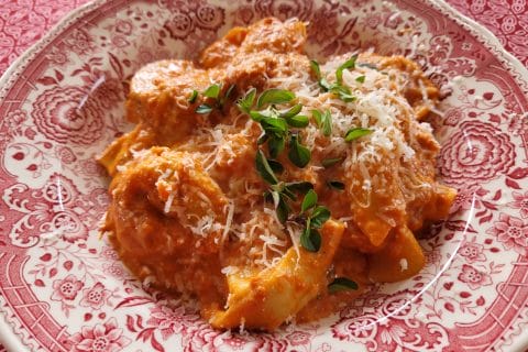 Cliquez pour zoomer ! Gratin de tortellini tomate mozzarella Thermomix par cflo68🐞