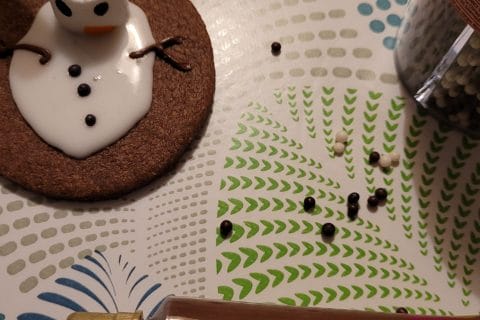 Cliquez pour zoomer ! Sablés bonhomme de neige fondu Thermomix par cflo68🐞