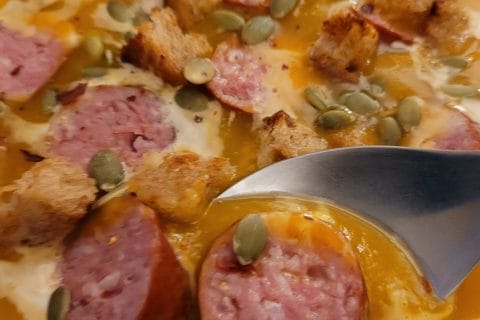 Cliquez pour zoomer ! Crème de butternut à la Morteau Thermomix par cflo68🐞