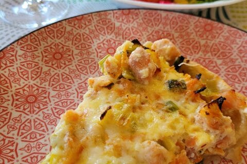 Cliquez pour zoomer ! Quiche poireaux et saumon Thermomix par cflo68🐞