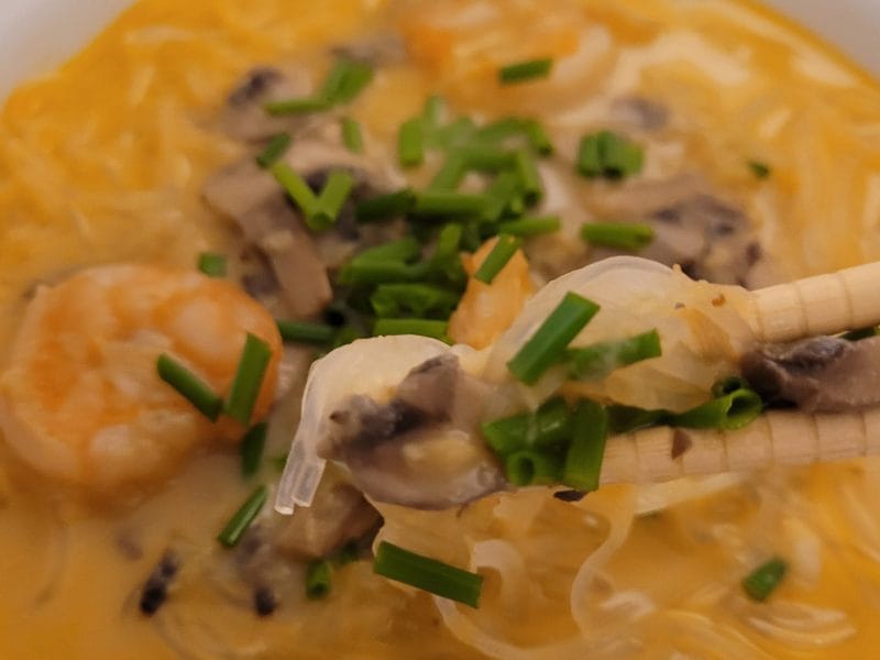 Cliquez pour zoomer ! Soupe thaï crevettes et lait de coco Thermomix par cflo68🐞