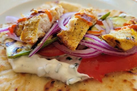 Cliquez pour zoomer ! Naans à l’ail et à la coriandre Thermomix par cflo68🐞