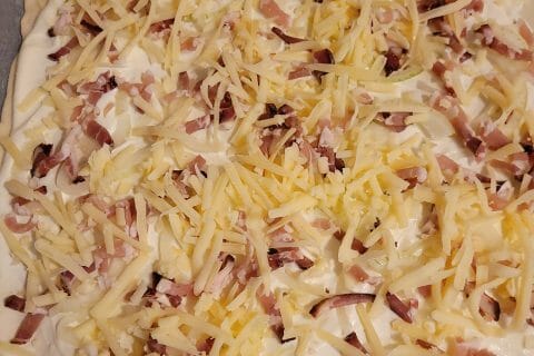 Cliquez pour zoomer ! Tarte flambée rapide au saumon fumé Thermomix par cflo68🐞