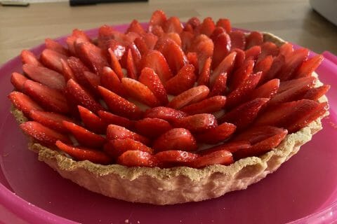 Cliquez pour zoomer ! Tarte aux fraises Thermomix par Mariemix