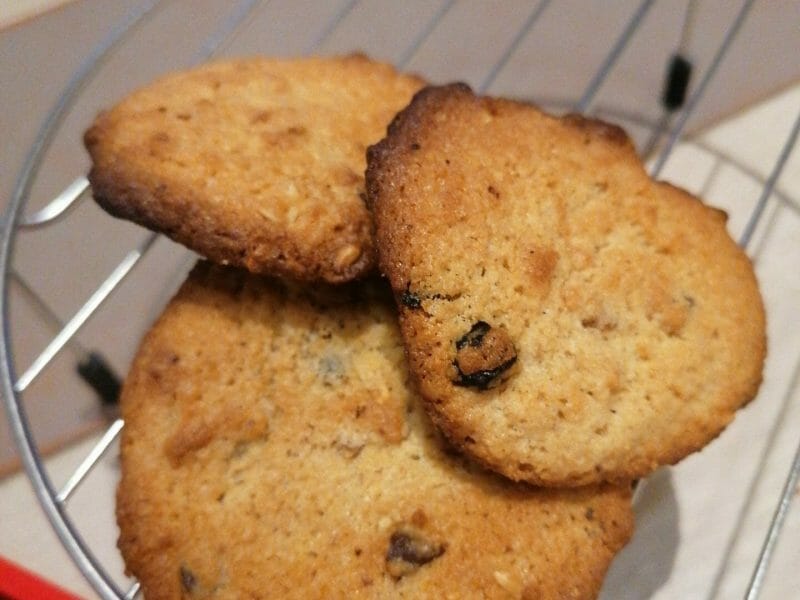 Cliquez pour zoomer ! Biscuits aux flocons d’avoine et amandes Thermomix par Mariemix