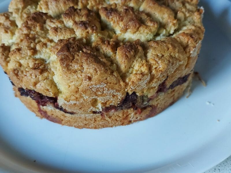 Cliquez pour zoomer ! Cookie-crumble rhubarbe framboises Thermomix par justine_174