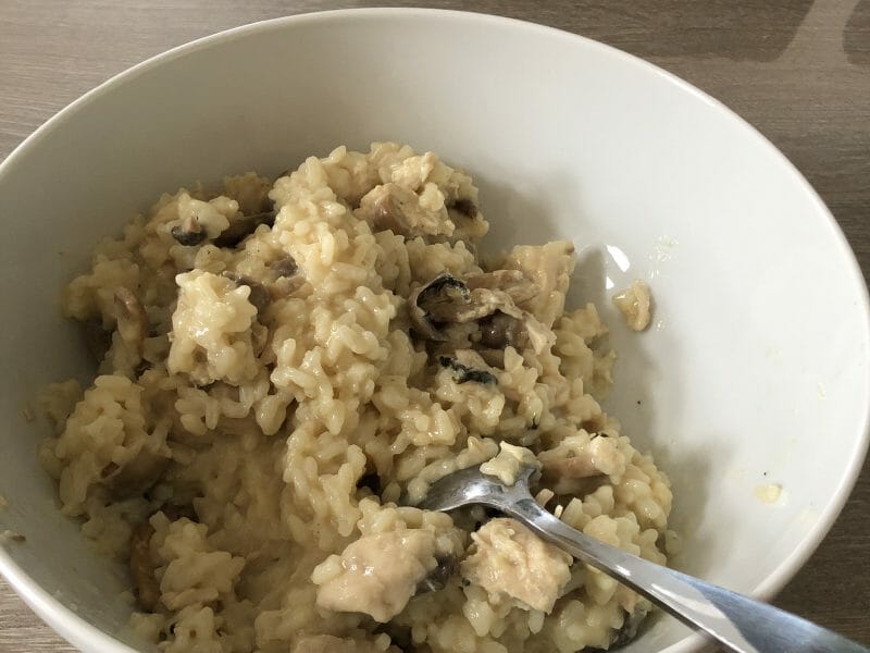Cliquez pour zoomer ! Risotto poulet et champignons Thermomix par sosso-l