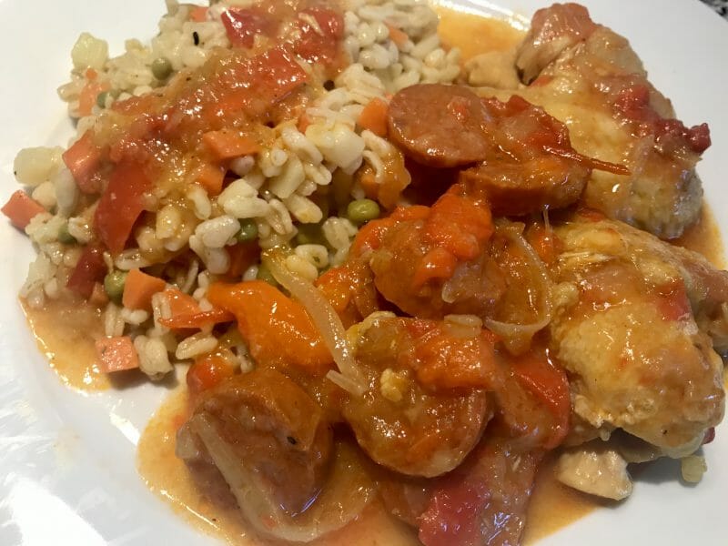 Cliquez pour zoomer ! Poulet au chilindrón Thermomix par soniamanga