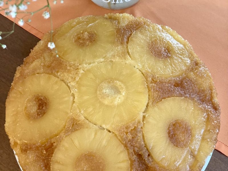 Cliquez pour zoomer ! Gâteau renversé à l’ananas Thermomix par soniamanga
