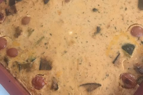 Cliquez pour zoomer ! Clafoutis aubergines et tomates Thermomix par soniamanga