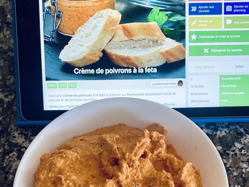 Cliquez pour zoomer ! Crème de poivrons à la feta Thermomix par soniamanga